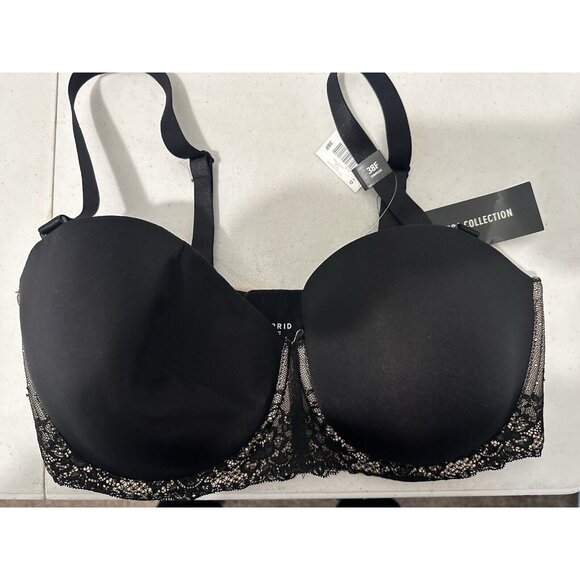 Torrid Black Multi Way Wear Micro Full Coverage Underwire Bra Size 38F - Picture 1 of 10